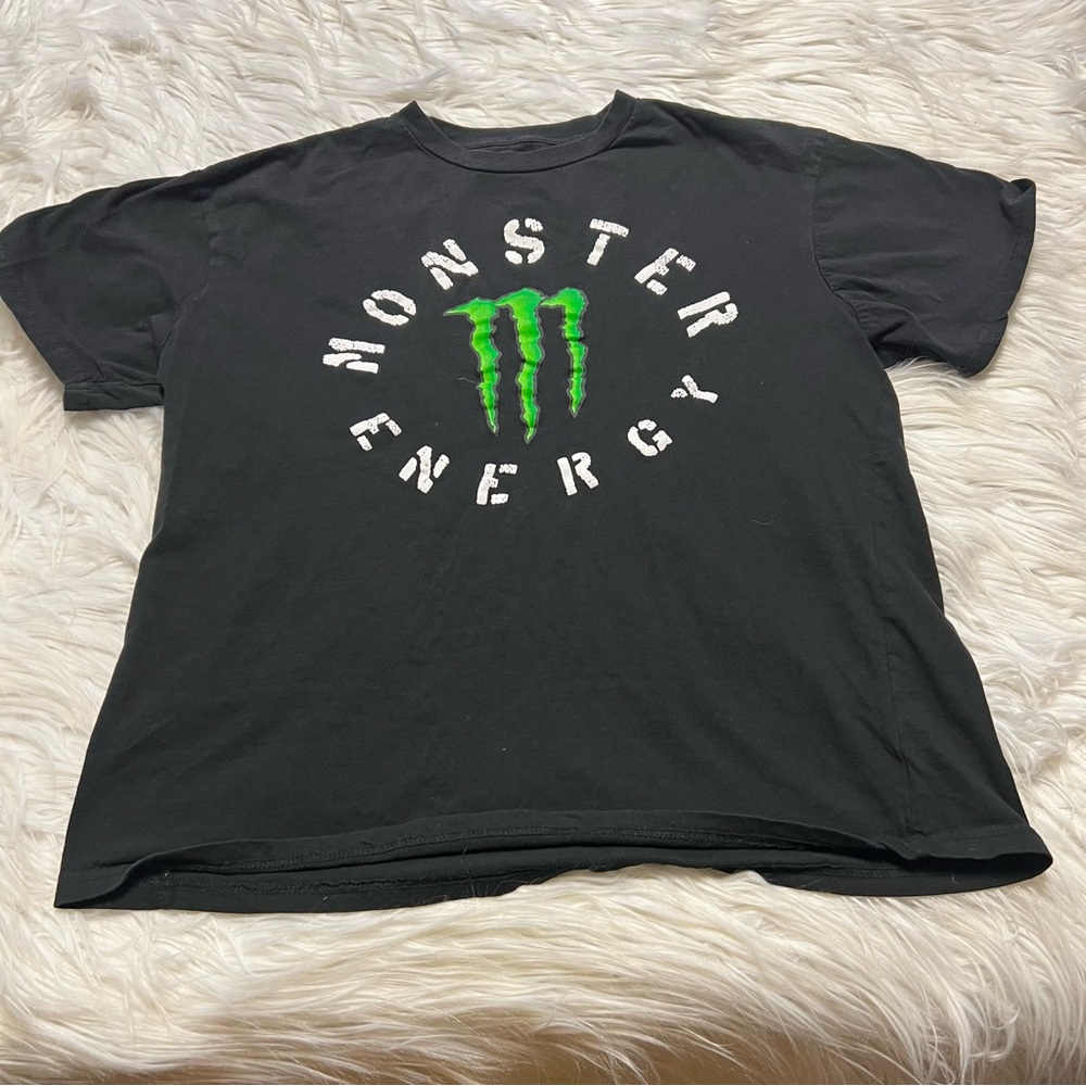 Monster energy cotton logo tee Men’s large